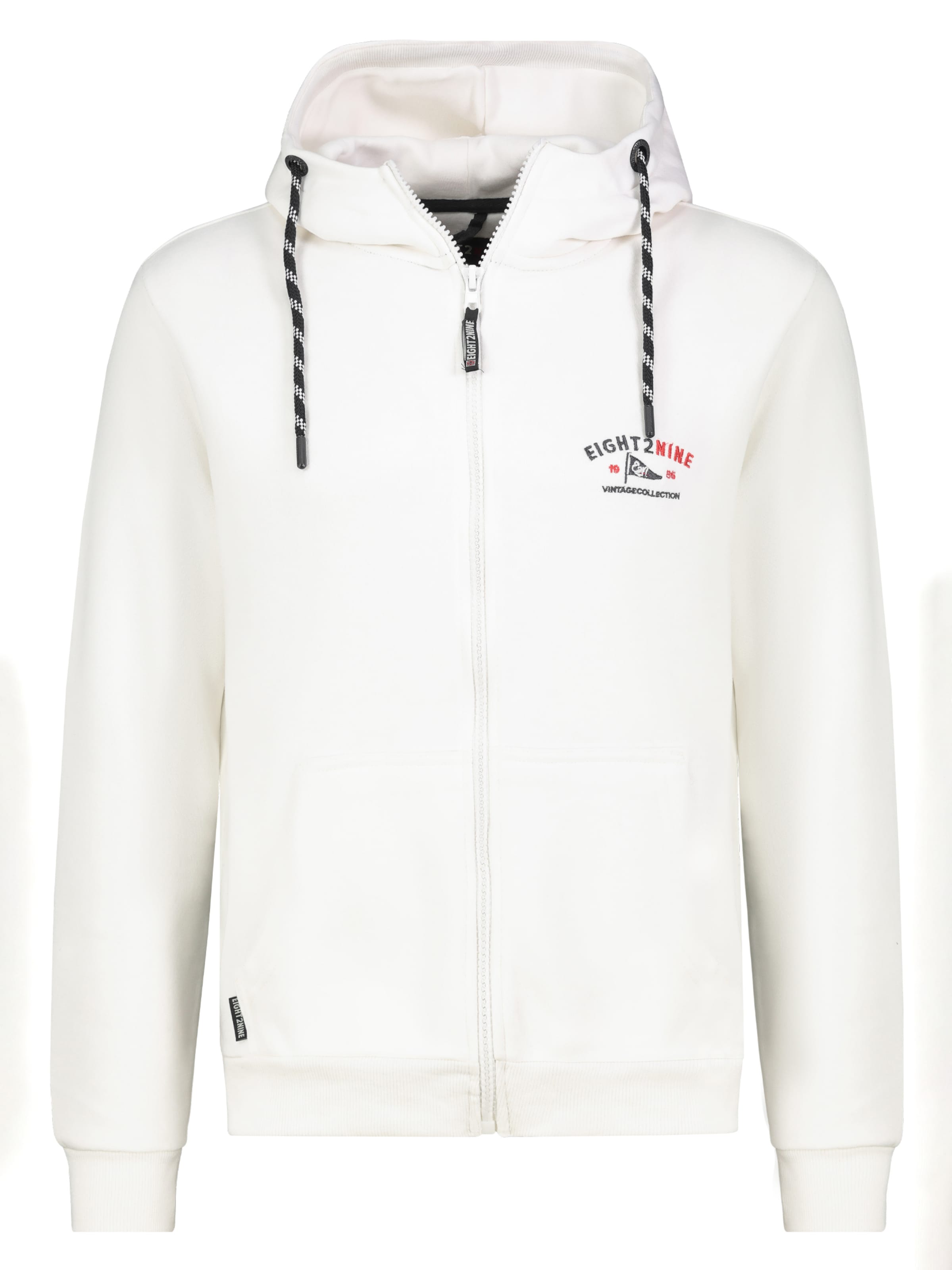 Eight2Nine Sweat jacket in White: front