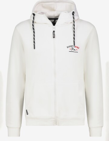 Eight2Nine Sweatjacke in Weiß: Vorderseite