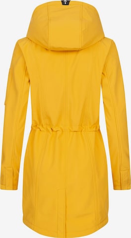 Cappotto funzionale di Peak Time in giallo