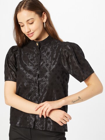 sessun Blouse 'AMBERLY' in Zwart: voorkant