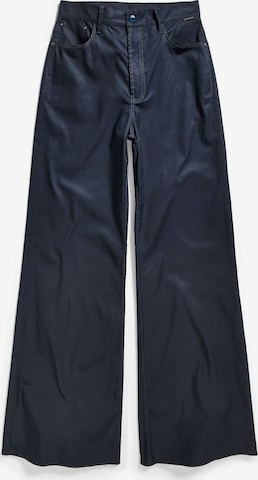 G-Star RAW Wide leg Broek in Blauw: voorkant