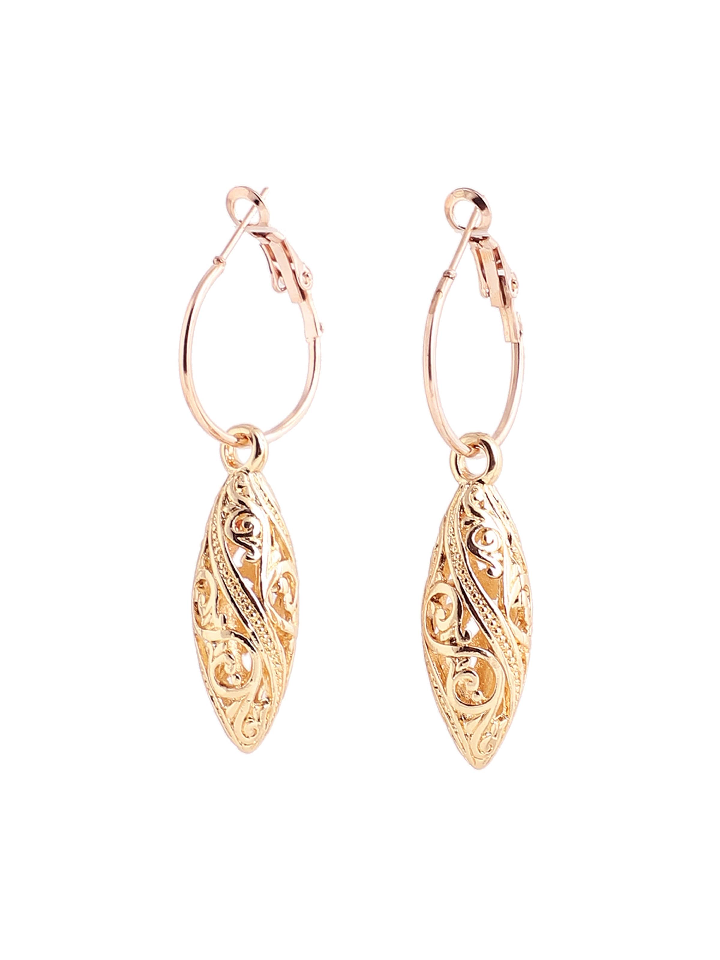 Boucles d'oreilles 'Charulata' SOHI en or : devant
