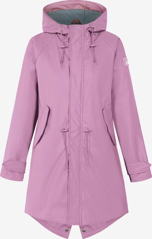 Derbe Raincoat 'Travel Friese' in Purple: front