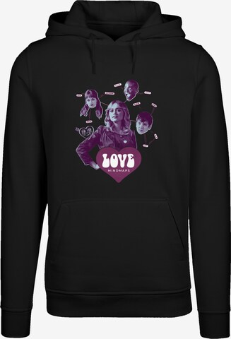 F4NT4STIC Sweatshirt 'Sex Education Love Mindmaps Netflix TV Series' in Black: front