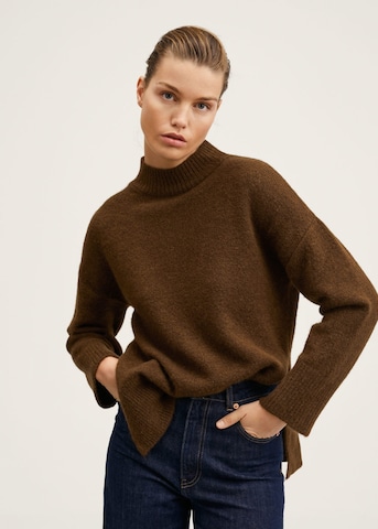 Pull-over 'Gorri' MANGO en marron : devant