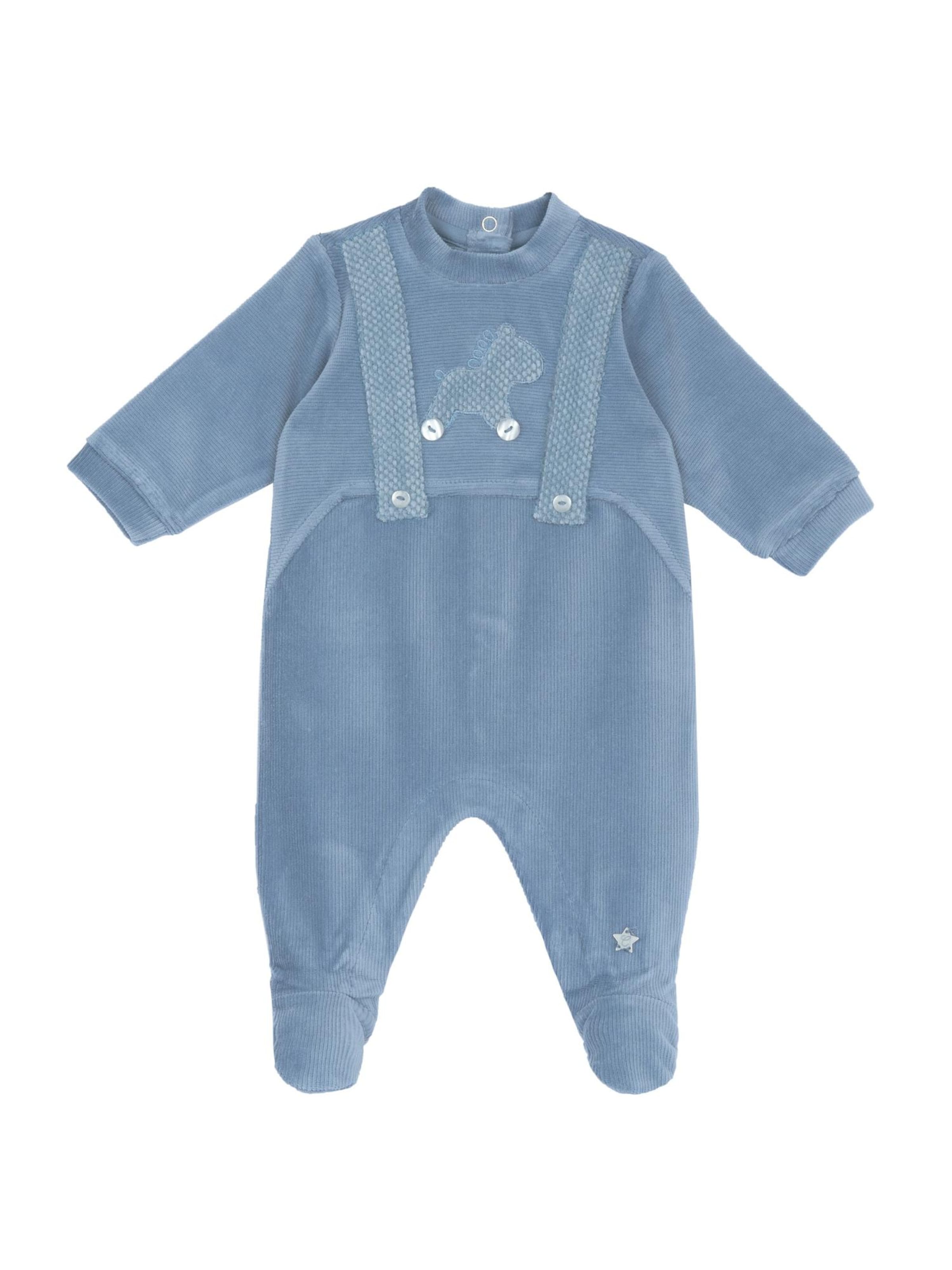 Chicco Комплект пижама в синьо: отпред