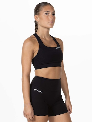 Bustino Reggiseno sportivo 'Valens' di Divina in nero