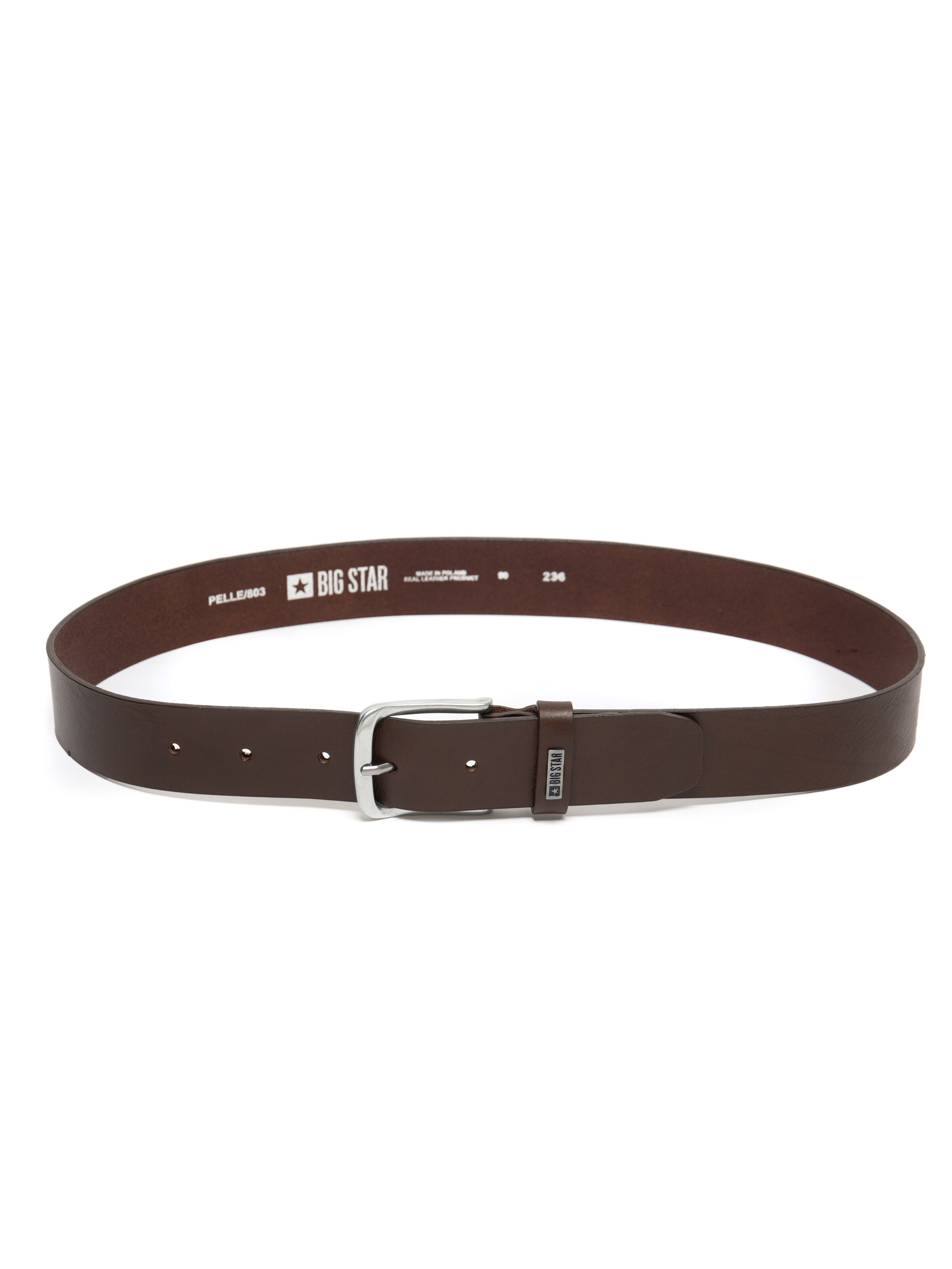 Ceinture 'PELLE' BIG STAR en marron : devant