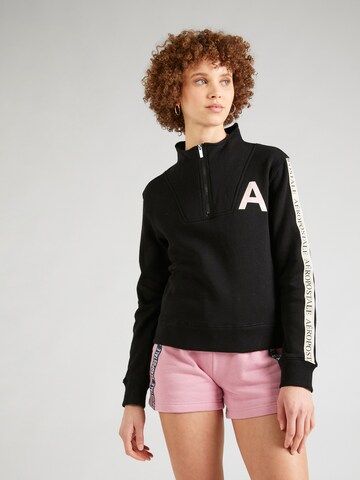 AÉROPOSTALE Sweatshirt in Black: front