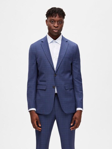 Coupe slim Veste de costume SELECTED HOMME en bleu : devant