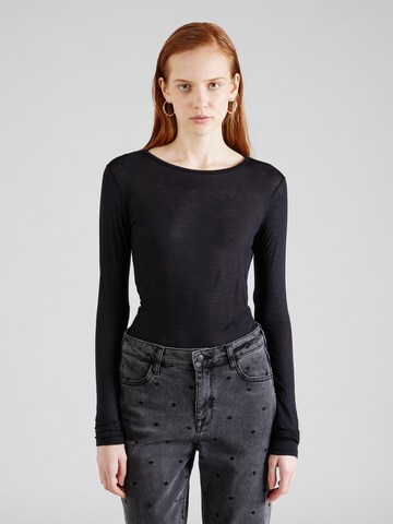 Sisley - Camiseta en negro: frente