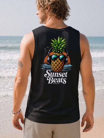 Neverless Shirt 'Ananas' in Black