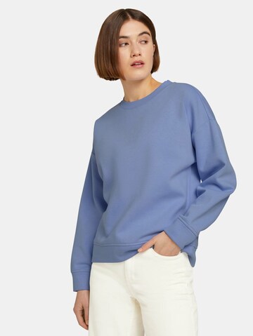 TOM TAILOR DENIM Sweatshirt in Blau