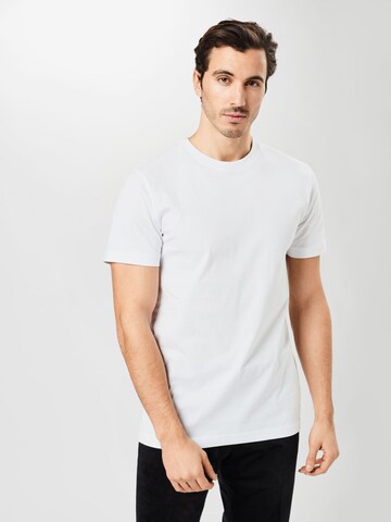 T-Shirt 'Norman' SELECTED HOMME en blanc : devant