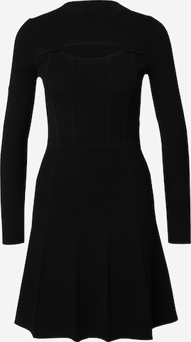 HUGO Knitted dress 'Sorsety' in Black: front