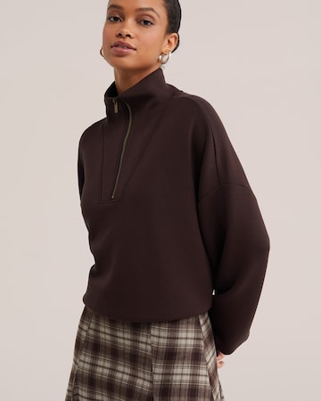 Felpa di WE Fashion in marrone: frontale