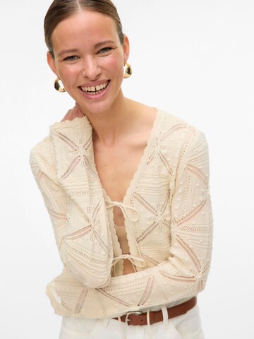 VERO MODA Strickjacke 'VMLola' in Beige