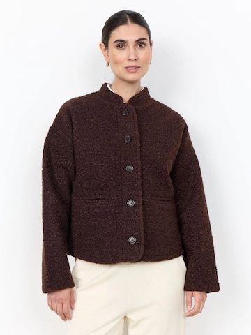 Soyaconcept Gebreid vest 'SC-Shaima 1 Chocolate jasje' in Bruin: voorkant