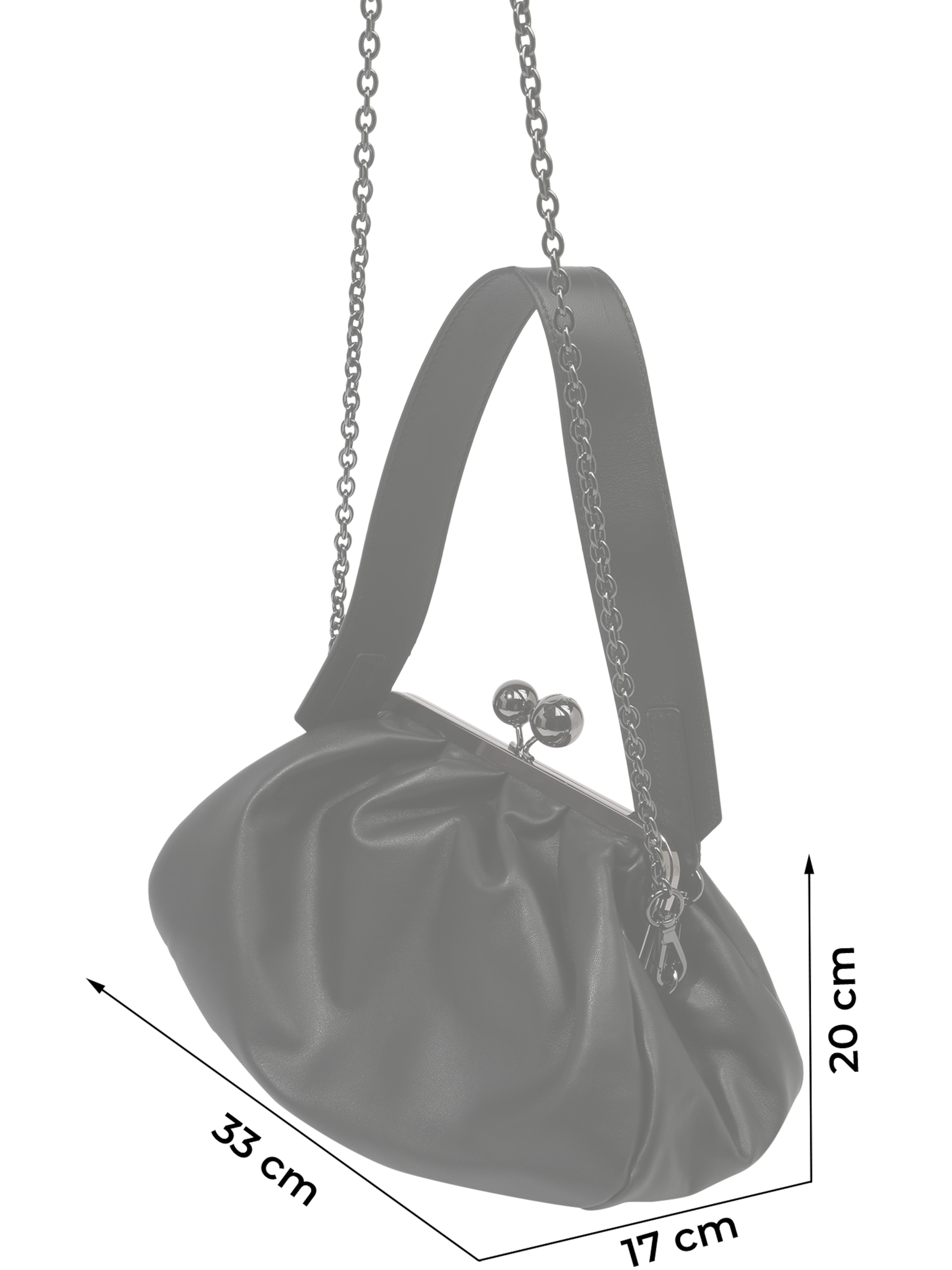 Weekend Max Mara Tasche 'Cubico' in Schwarz