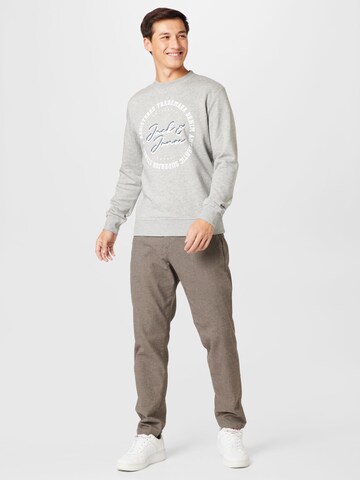 JACK & JONES Sweatshirt 'Stamp' in Grey