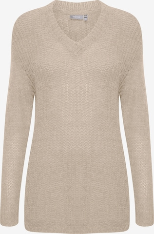 Fransa Sweater 'Bien' in Beige: front