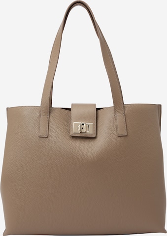 FURLA - Shopper 'ERACLE' em bege: frente