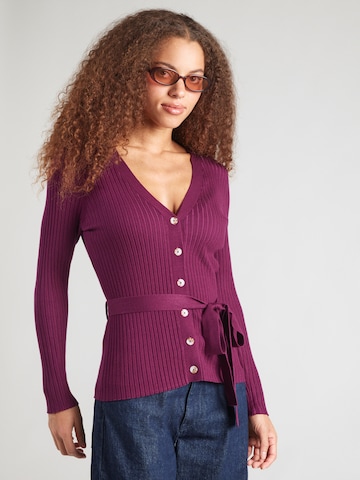 King Louie Knit Cardigan 'Mila' in Purple: front