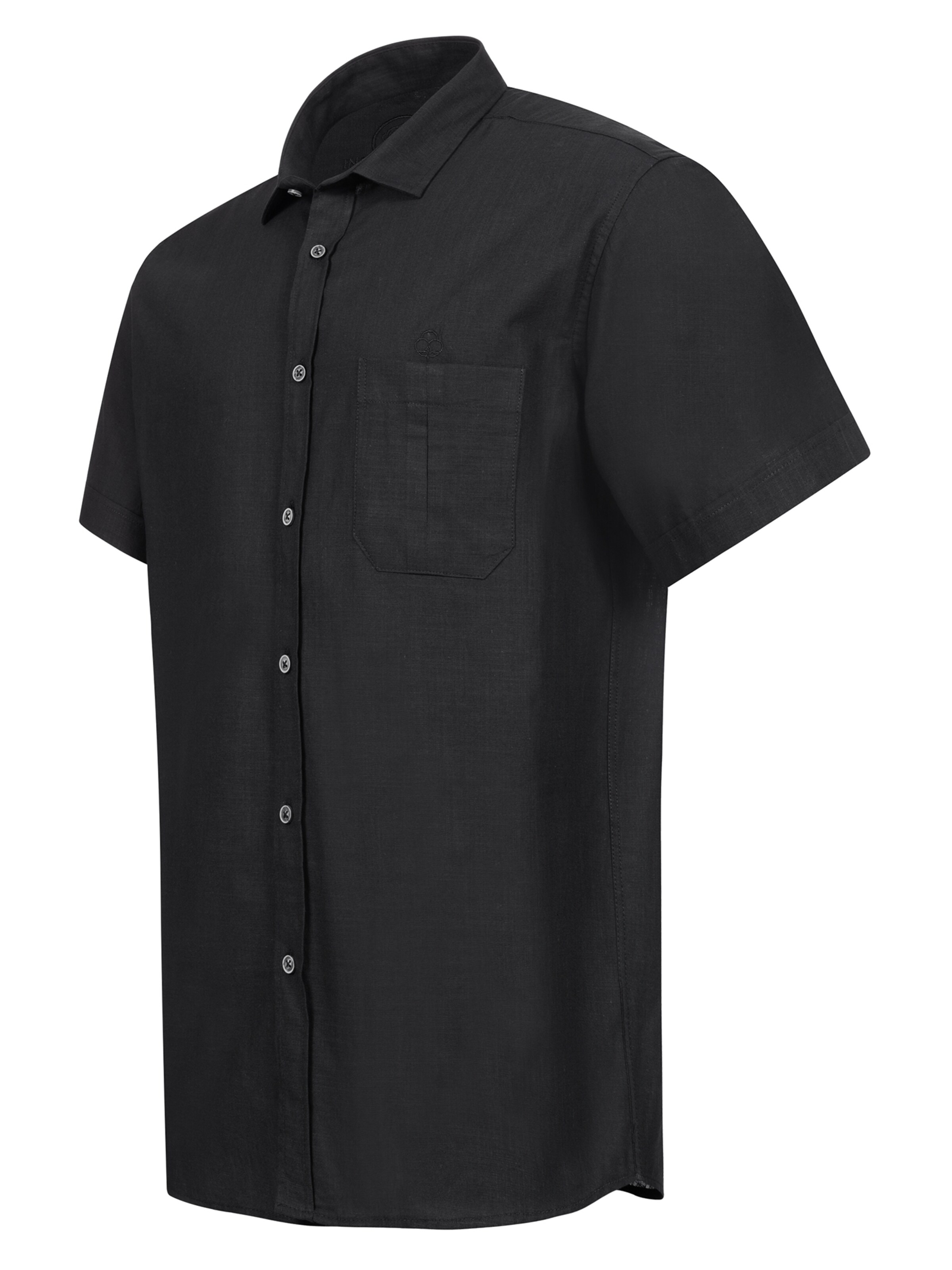 Indumentum Regular Fit Hemd in Schwarz