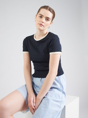 T-shirt TOPSHOP en noir : devant