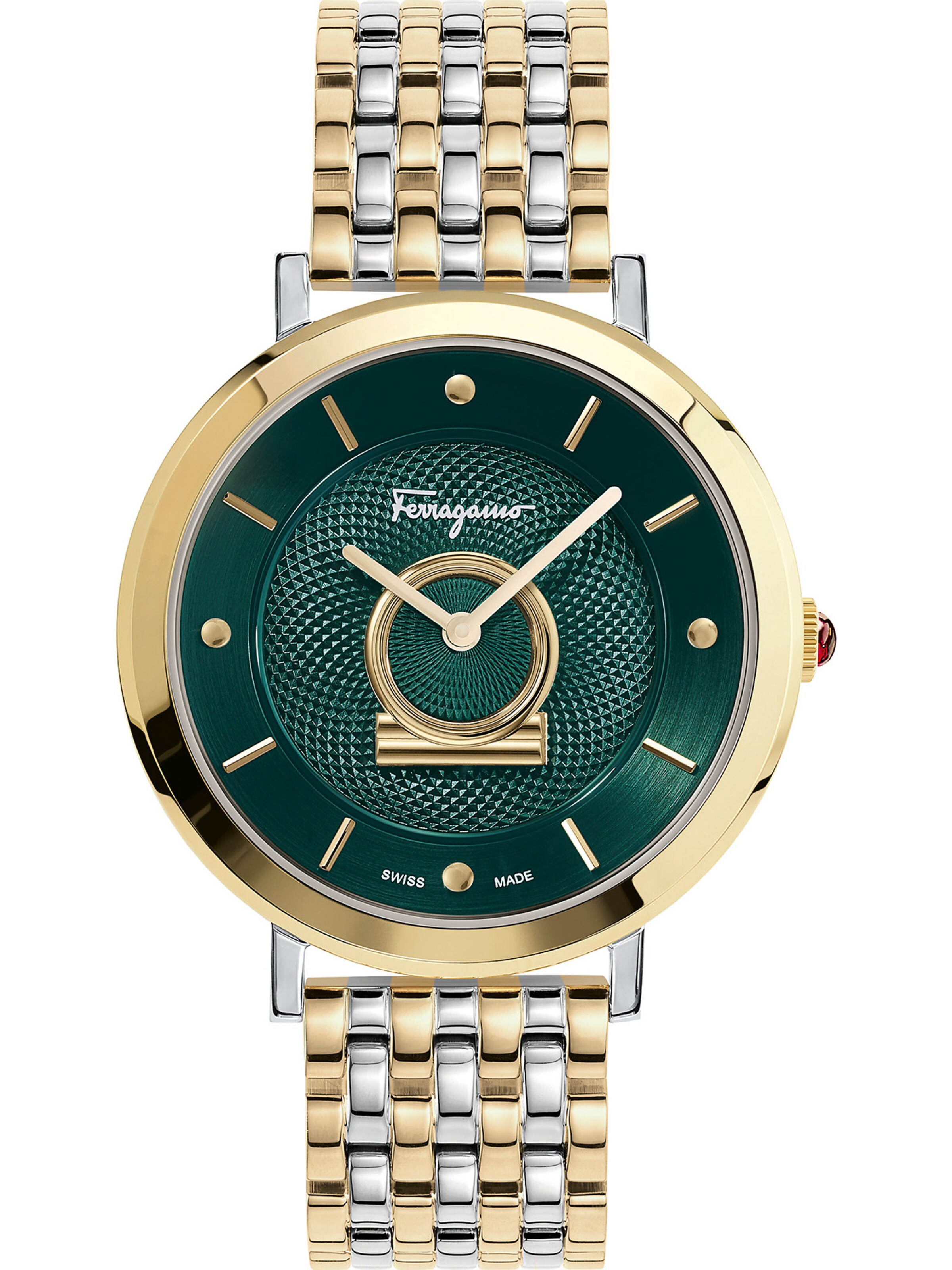 Salvatore Ferragamo Analog Watch in Gold: front