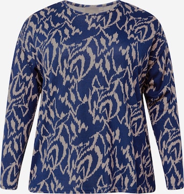 ONLY Carmakoma Shirt 'ALBA' in Blauw: voorkant