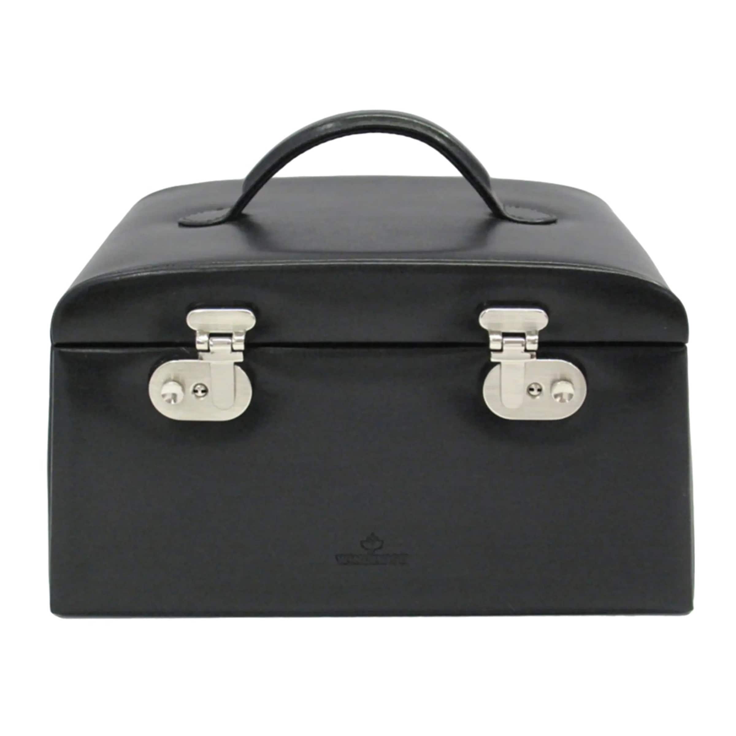 WINDROSE Sieraden-bewaring 'Merino' in Zwart: voorkant