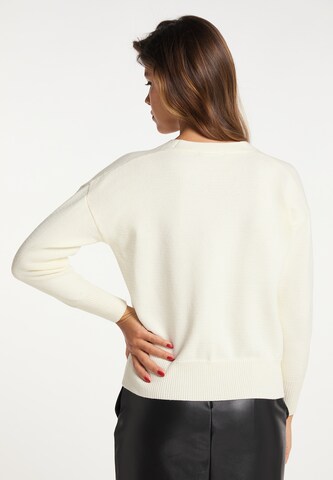 faina Knit Cardigan in White