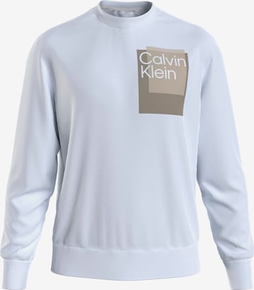 Calvin Klein Big & Tall Sweatshirt in White: front