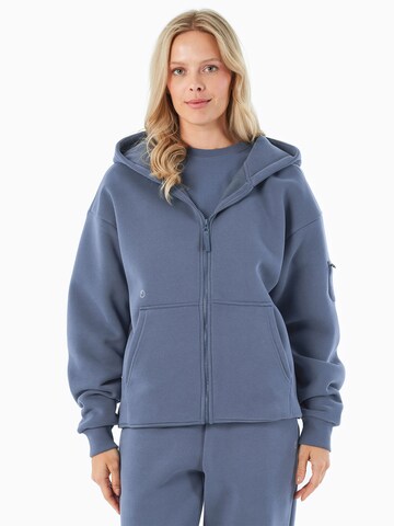 Organication Sweatjacke in Blau: Vorderseite