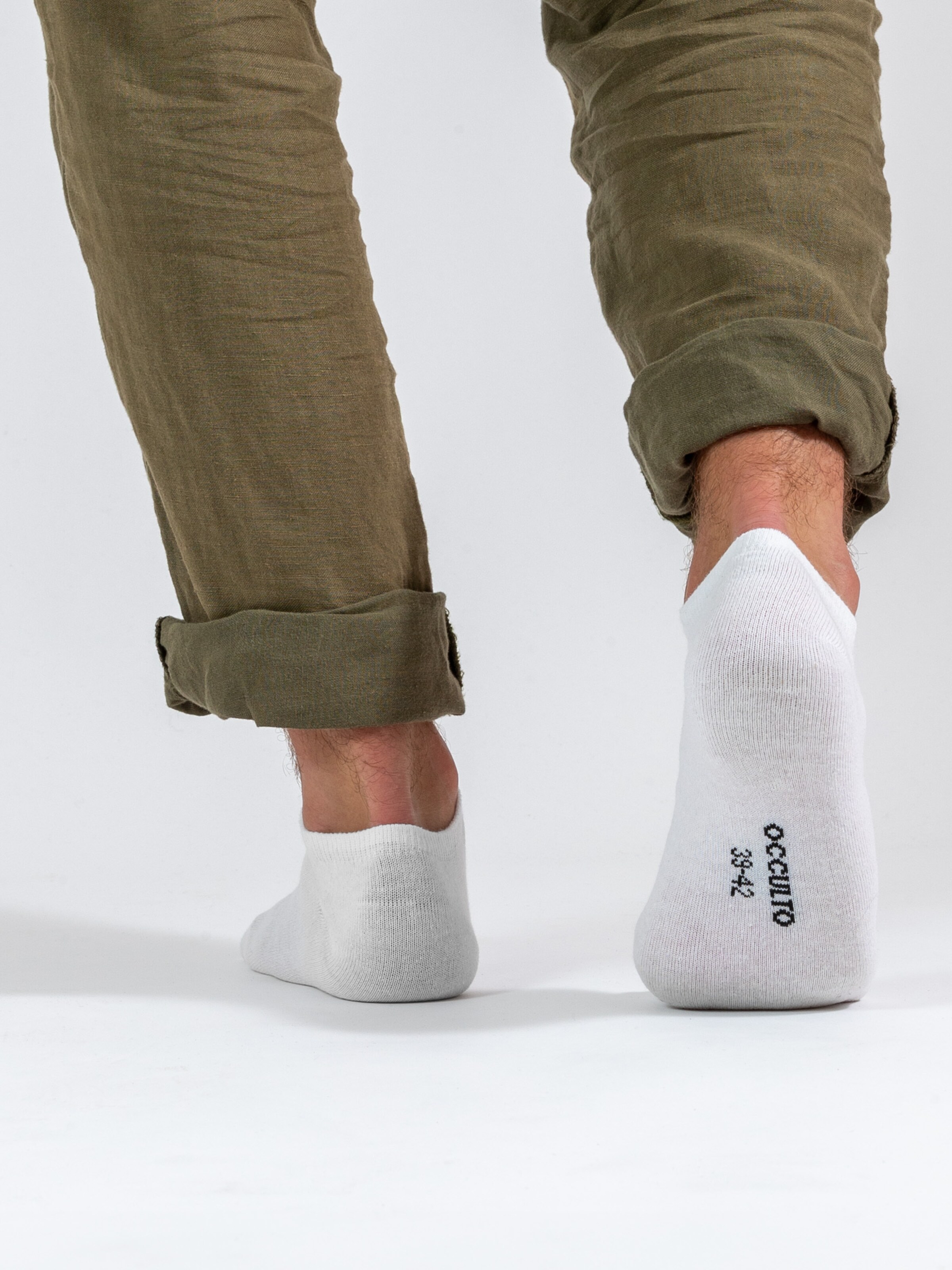 Occulto Sneaker Socken 'Alex' in Weiß