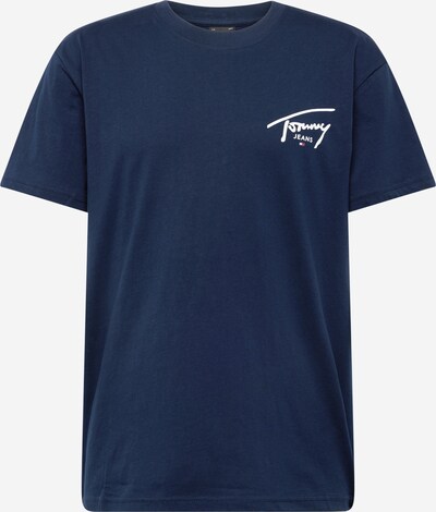 Tommy Jeans T-Shirt en bleu foncé / blanc, Vue avec produit