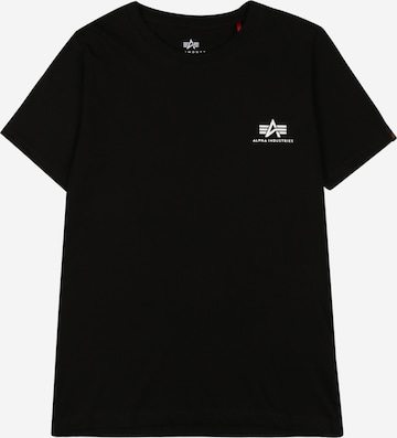 ALPHA INDUSTRIES T-Shirt in Schwarz: predná strana