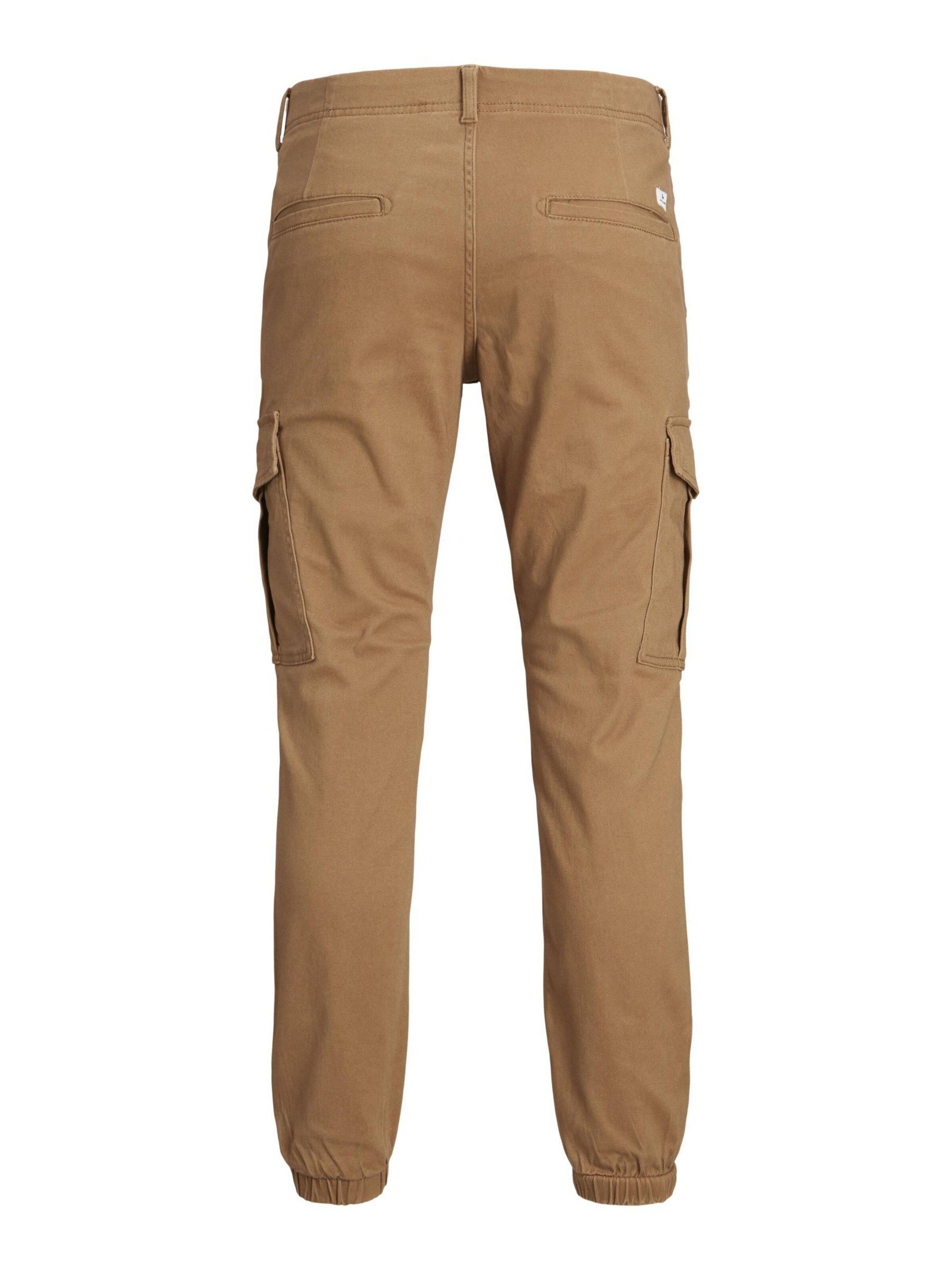 JACK & JONES Slimfit Cargobroek 'JJIMarco JJJoe' in Bruin