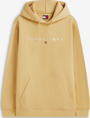 Sweat-shirt Tommy Jeans en beige : devant