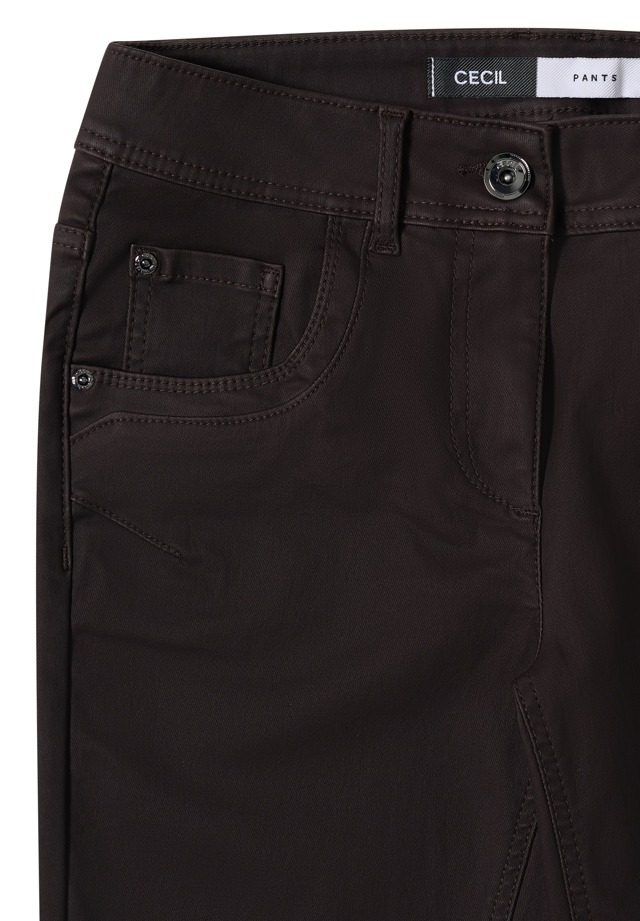 STREET ONE Slim fit Pants in Brown