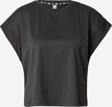 T-shirt fonctionnel 'Studio' ADIDAS PERFORMANCE en noir : devant