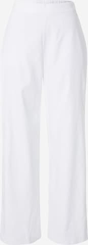 Wide Leg Pantalon Calvin Klein en blanc : devant