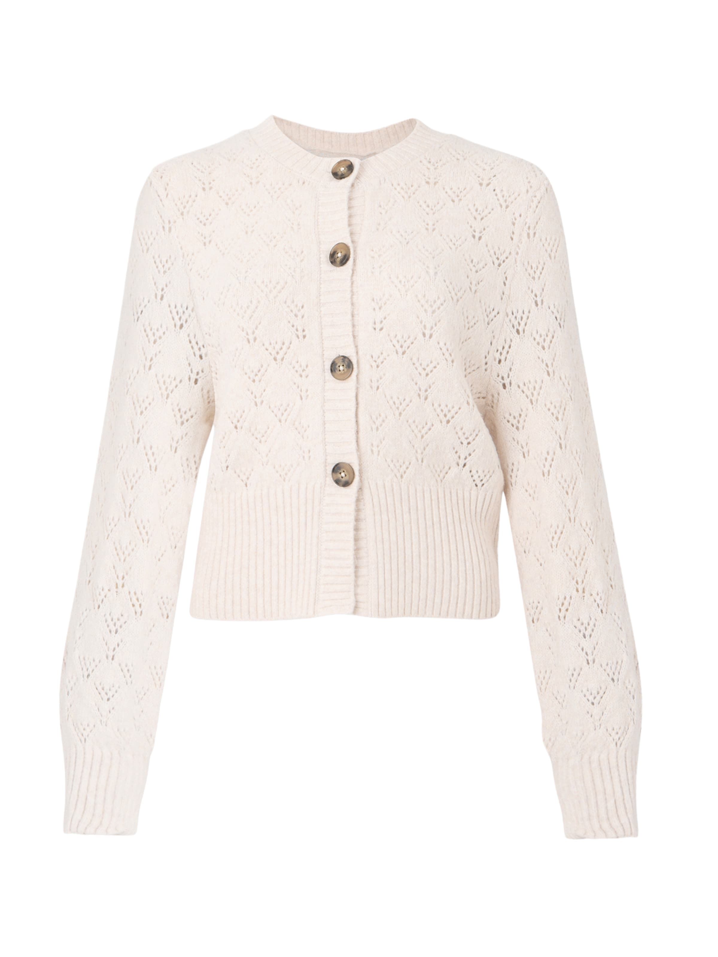 JDY Вязаная кофта 'JDYAMANDA' в Бежевый: спереди