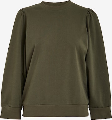 Peppercorn Sweatshirt 'Fiola' in Green: front