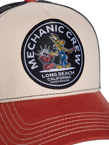 King Kerosin Cap 'Mechanic Crew' in Beige