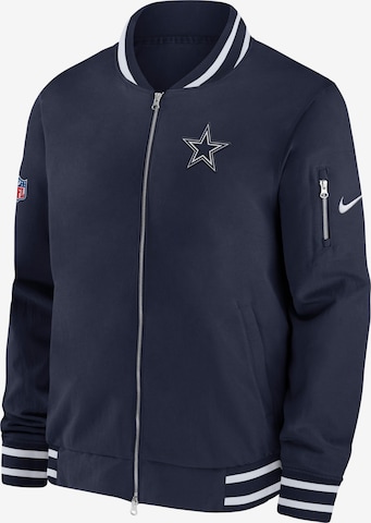 NIKE Sportjacke 'Dallas Cowboys Nike Bomber NFL Jacket' in Blau: Vorderseite