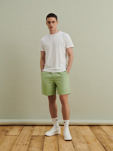 DAN FOX APPAREL Loose fit Pants 'Charlie' in Green