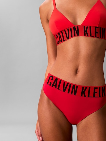 Calvin Klein Swimwear Bikini Bottoms 'Intense Power' in Red