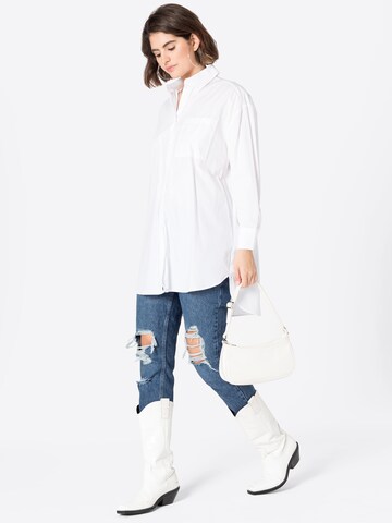 Warehouse Bluza | bela barva